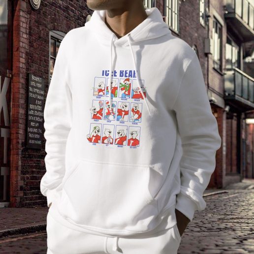 Aesthetic Hoodie ICEE Bear Emotions Face