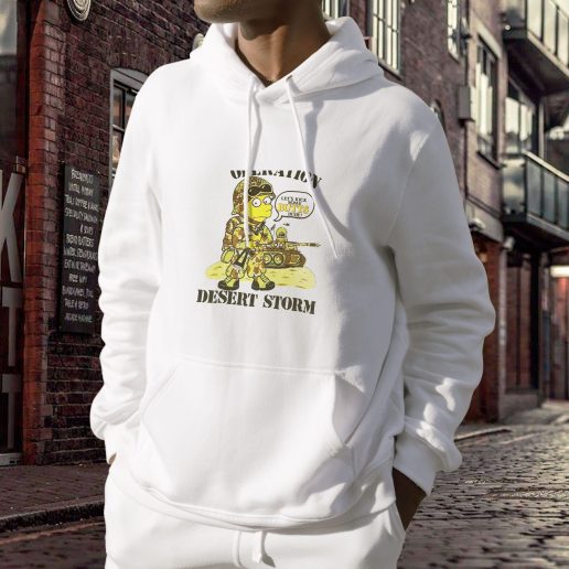 Aesthetic Hoodie Simpsons Bart Operation Desert Storm