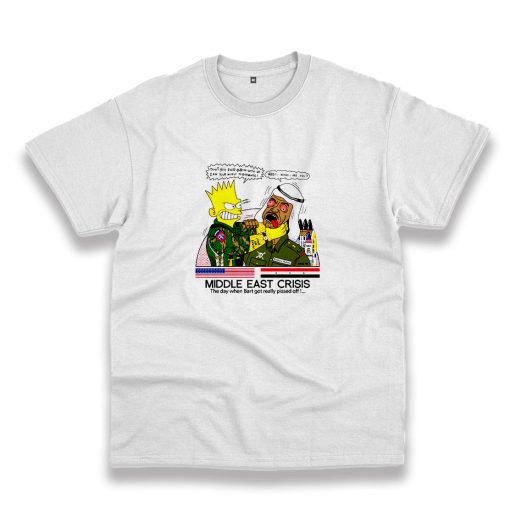 Bart Middle East Crisis Simpsons Casual T Shirt