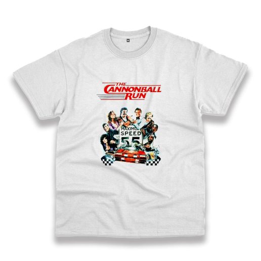 Cannonball Run Movie Poster Retro Nostalgic Casual T Shirt