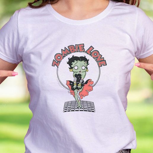 Cool T Shirt Breezy Zombie Love Betty Boop