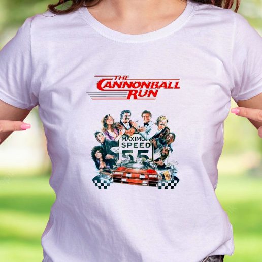 Cool T Shirt Cannonball Run Movie Poster Retro Nostalgic