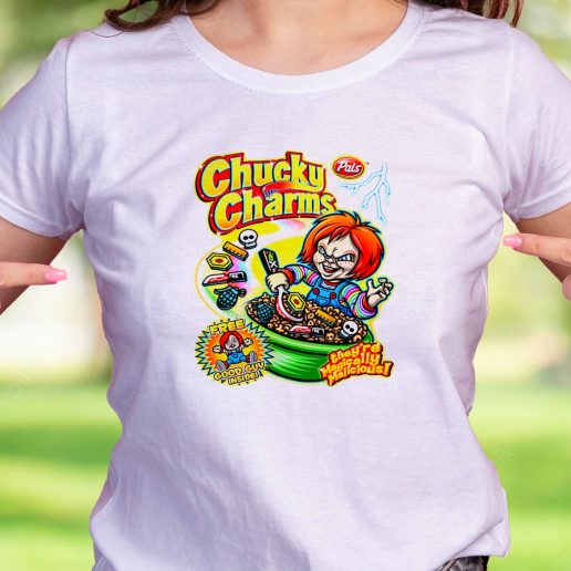 Cool T Shirt Chucky Charms Halloween Magically