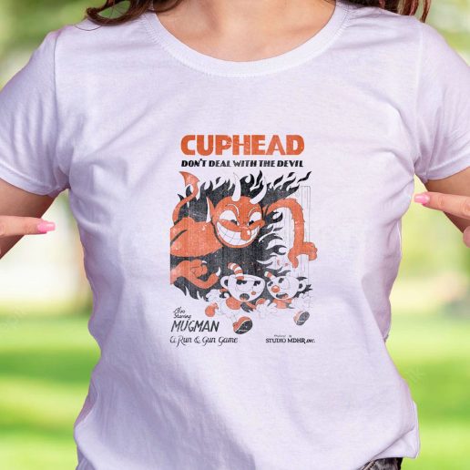 Cool T Shirt Cuphead Retro Devil Deal
