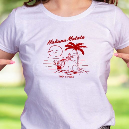 Cool T Shirt Hakuna Matata Timon and Pumba Beach Vacay