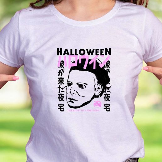 Cool T Shirt Halloween Japanese Movie Poster Michael Myers