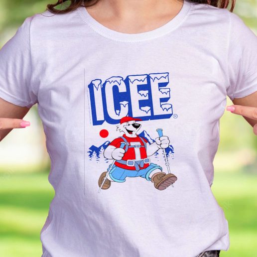 Cool T Shirt ICEE Bear Happy Hiking