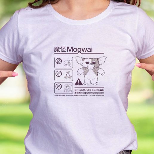 Cool T Shirt Japanese Mogwai Care Instruction Gremlins Gizmo