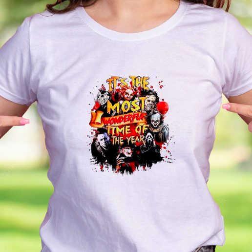 Cool T Shirt The Most Wonderful Time of The Year Halloween Horror