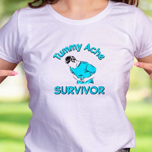 Cool T Shirt Tummy Ache Survivor Stomachache