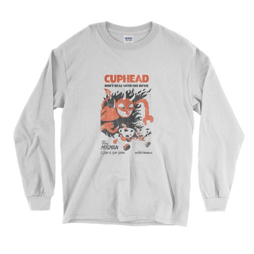 Cuphead Retro Devil Deal Long Sleeve T Shirt