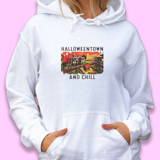 Cute Hoodie Halloweentown And Chill