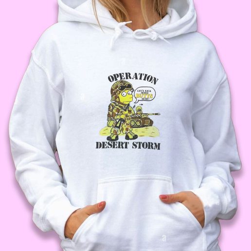 Cute Hoodie Simpsons Bart Operation Desert Storm