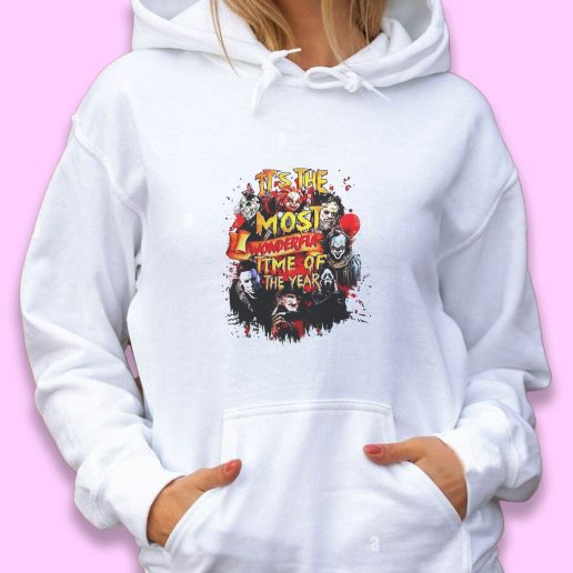 Cute Hoodie The Most Wonderful Time of The Year Halloween Horror