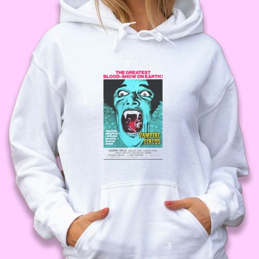 Cute Hoodie Vampire Circus Retro Horror