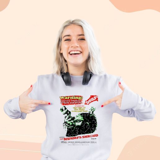 Cute Sweatshirt Hammer Horror The Mummys Shroud