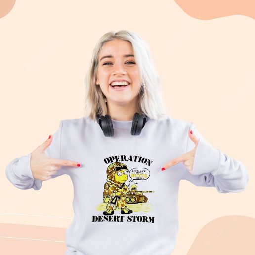 Cute Sweatshirt Simpsons Bart Operation Desert Storm