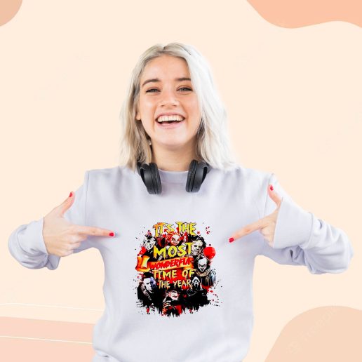 Cute Sweatshirt The Most Wonderful Time of The Year Halloween Horror