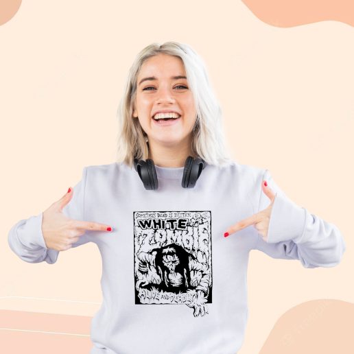 Cute Sweatshirt White Zombie Dead Is Better