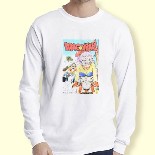 Graphic Long Sleeve T Shirt Bulma Hot Girl Japan Dragon Ball Z Anime Long Sleeve T Shirt