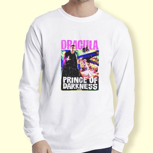 Graphic Long Sleeve T Shirt Dracula Prince Of Darkness Long Sleeve T Shirt