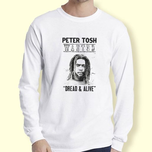 Graphic Long Sleeve T Shirt Dread and Alive Peter Tosh Equal Rights Long Sleeve T Shirt