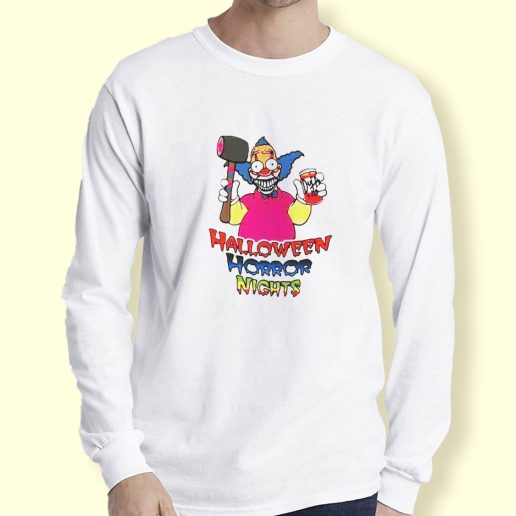 Graphic Long Sleeve T Shirt Horror Nights Krusty Long Sleeve T Shirt