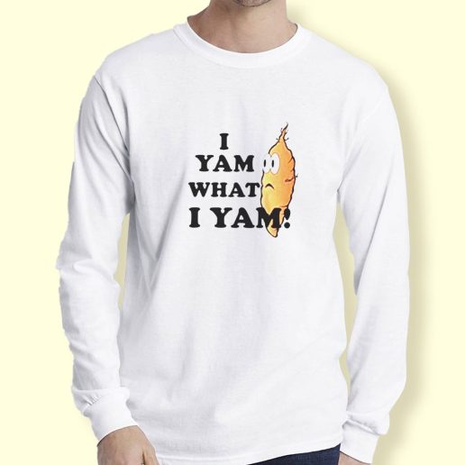 Graphic Long Sleeve T Shirt I yam What i yam Long Sleeve T Shirt