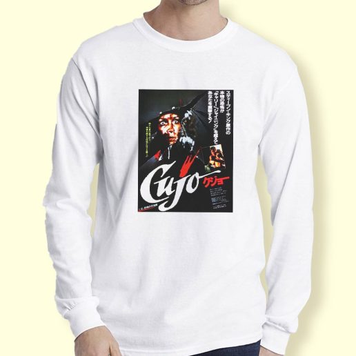 Graphic Long Sleeve T Shirt Retro Horror Classic Cujo 1983 Japanese Long Sleeve T Shirt