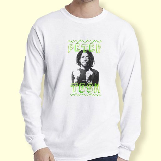Graphic Long Sleeve T Shirt Retro Reggae Jamaica Peter Tosh Long Sleeve T Shirt