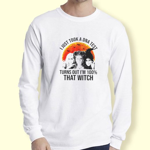 Graphic Long Sleeve T Shirt Sanderson Sisters DNA Test That Witch Long Sleeve T Shirt