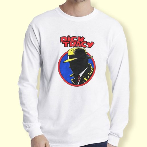 Graphic Long Sleeve T Shirt Vintage Dick Tracy Long Sleeve T Shirt