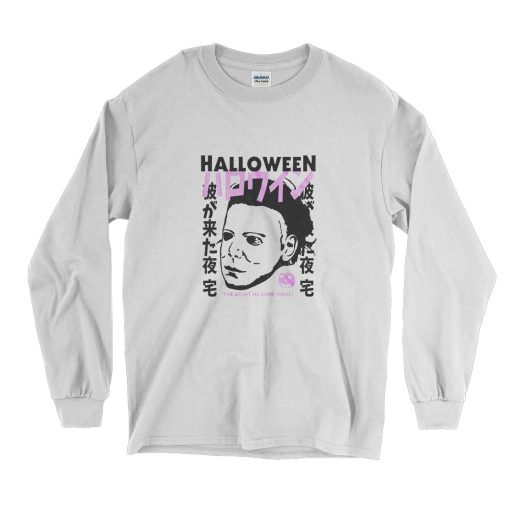 Halloween Japanese Movie Poster Michael Myers Long Sleeve T Shirt