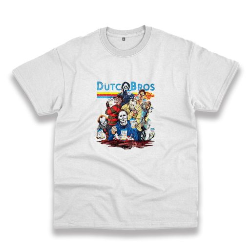 Horror Movies Characters at Dutch Bros Coffee Casual T Shirt