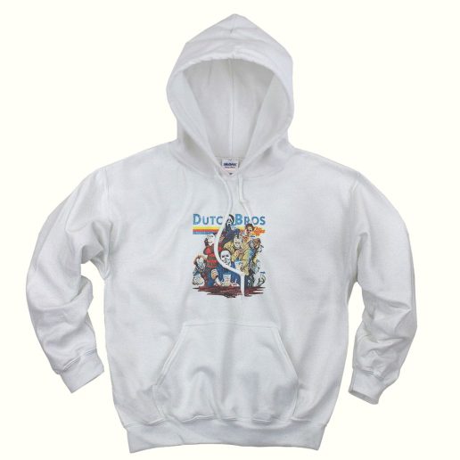 Horror Movies Characters at Dutch Bros Coffee Trendy Hoodie