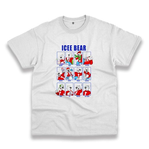 ICEE Bear Emotions Face Casual T Shirt