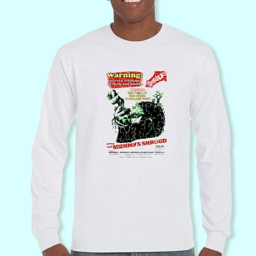 Long Sleeve T Shirt Design Hammer Horror The Mummys Shroud