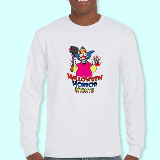 Long Sleeve T Shirt Design Horror Nights Krusty