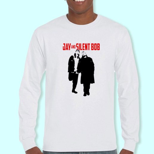 Long Sleeve T Shirt Design Jay And Silent Bob Graffiti