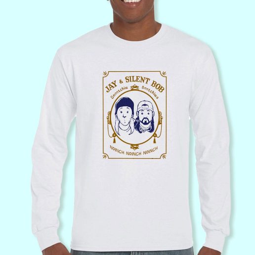 Long Sleeve T Shirt Design Jay and Silent Bob snootchie noinch