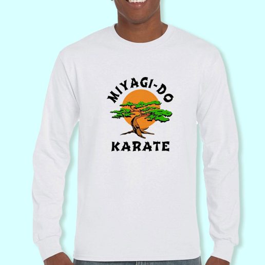 Long Sleeve T Shirt Design Miyagi Do Karate Japanese