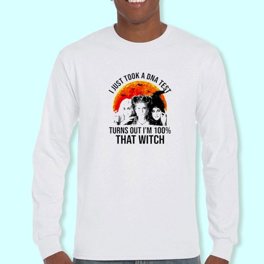 Long Sleeve T Shirt Design Sanderson Sisters DNA Test That Witch