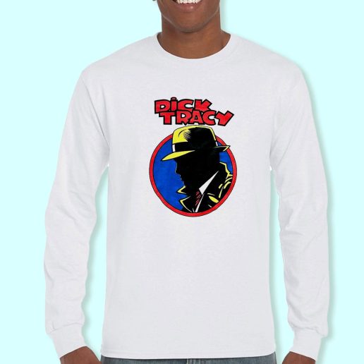 Long Sleeve T Shirt Design Vintage Dick Tracy