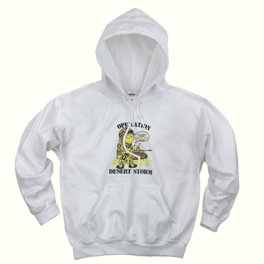 Simpsons Bart Operation Desert Storm Trendy Hoodie