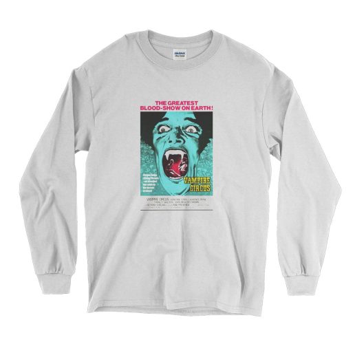 Vampire Circus Retro Horror Long Sleeve T Shirt