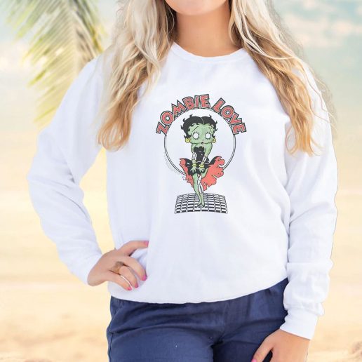Vintage Sweatshirt Breezy Zombie Love Betty Boop