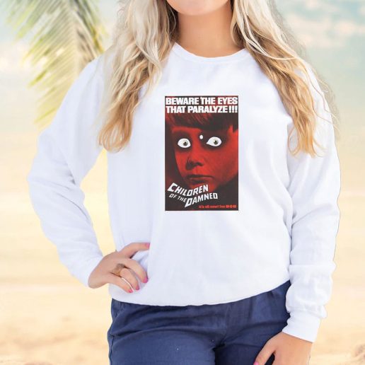 Vintage Sweatshirt Children of The Damned Retro Horror