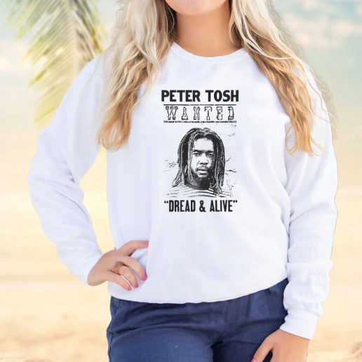 Vintage Sweatshirt Dread and Alive Peter Tosh Equal Rights