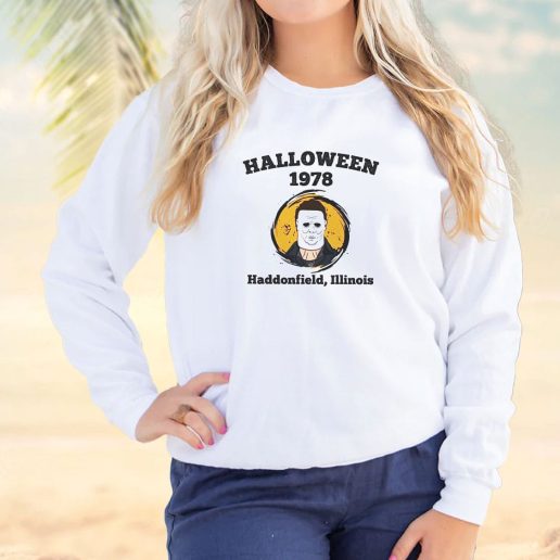 Vintage Sweatshirt Halloween 1978 Haddonfield Illinois