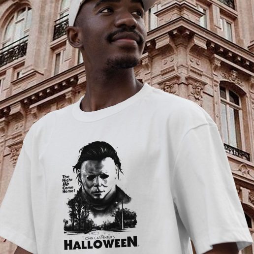 Vintage T Shirt Halloween The Night He Come home Michael Myers